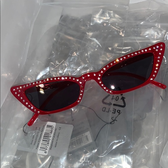 Accessories - RED Exclusive Swarovski 1/2 frame Cat Eye Frames